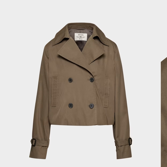 Aritzia Jackets & Blazers - Aritzia Tan Double-Breasted Trench Coat